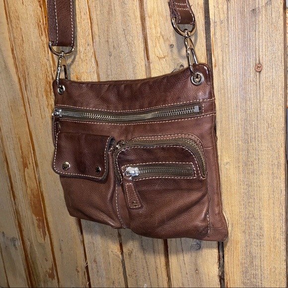 Fossil Brown Leather Shoulder Bag - Picture 3 of 9
